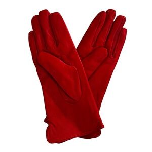 Thinsulate 3M Insulated Women’s Genuine Leather Red Gloves